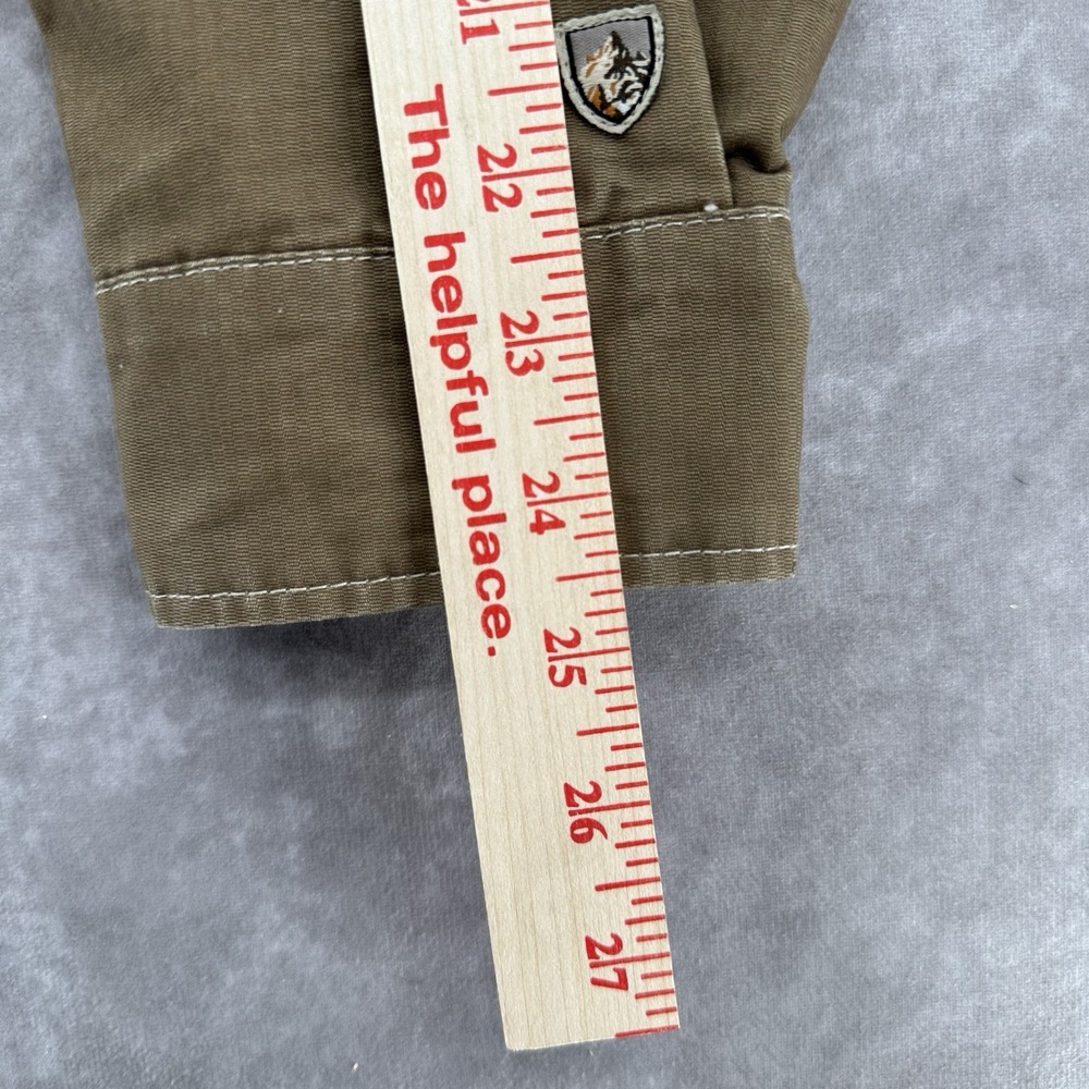 Kuhl Men S Burr Jacket Brown Canvas Fleece Lined Rugged Cotton Work Coat Utility - Picture 7 of 10